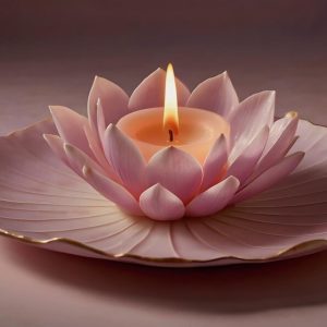 Vela Flor de Loto